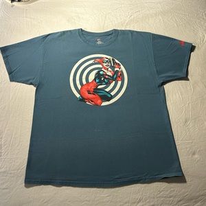 2013 Graphitti DC comics Harley Quinn blue t shirt